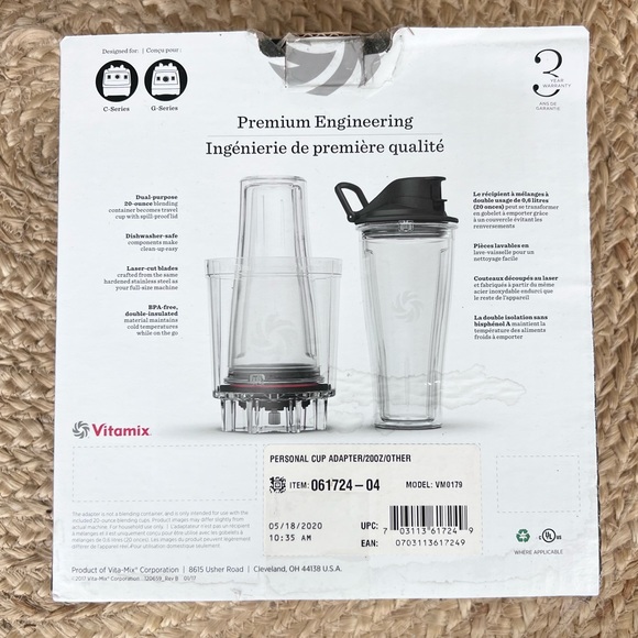 Vitamix personal cup adapter new in box - Picture 2 of 6